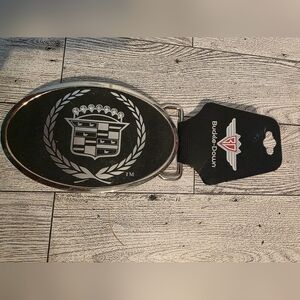 Buckle-Down GM Oval Belt Buckle in Silver